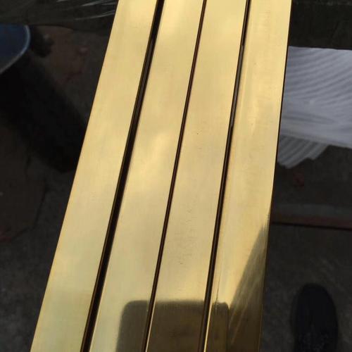 黄钛金不锈钢方矩管厂家 玫瑰金拉丝圆管封油 黑钛无指纹扁管报价